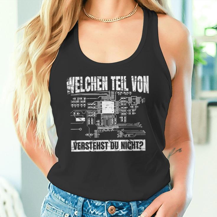 Electronicians Electrics Slogan I Electrical Engineering Motif Tank Top