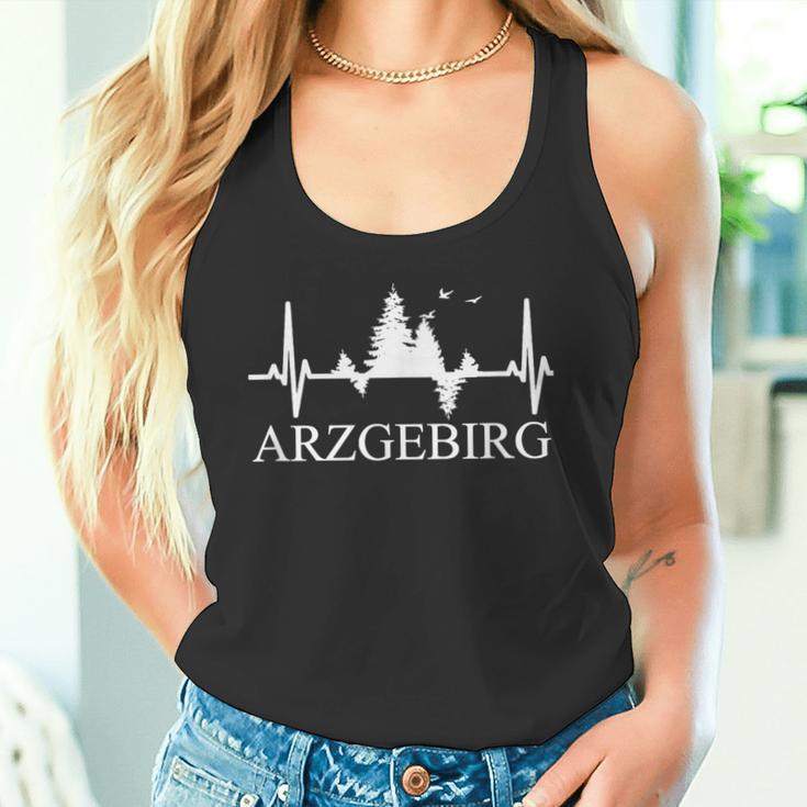 Erzgebirge Heartbeat Forest Motif Arzgebirg Für Erzgebirger Tank Top