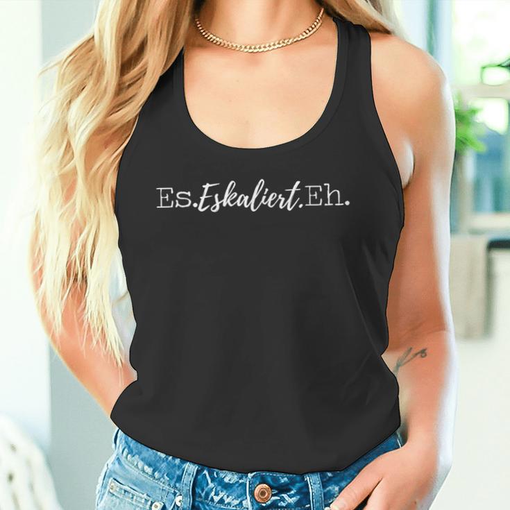 Es Escaliert Eh Slogan Festival Party Disco Tank Top