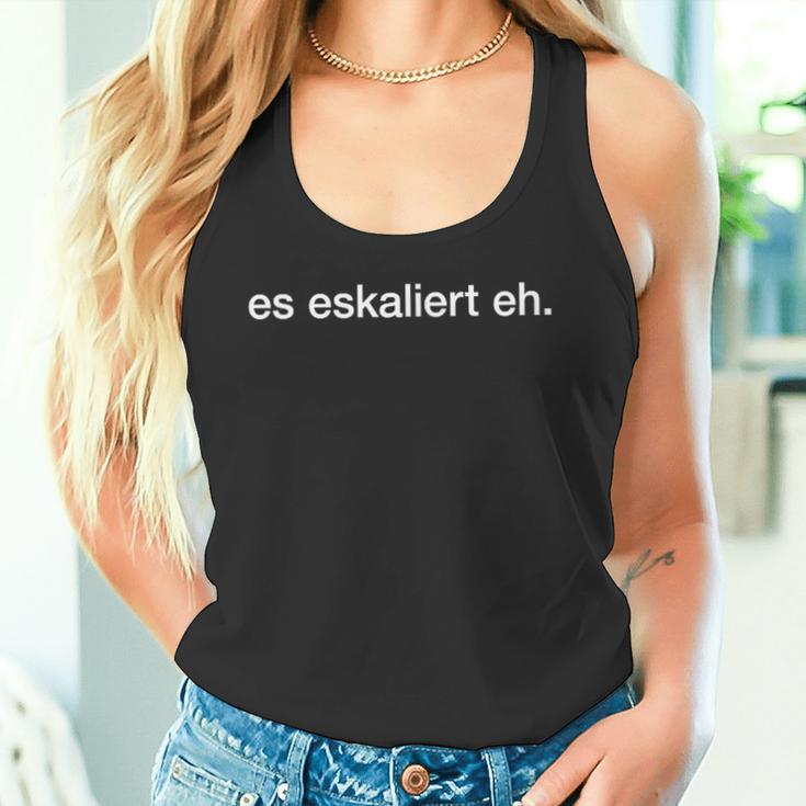 Es Escaliert Eh Wein Bier Escalation Party Alcohol Fun Tank Top