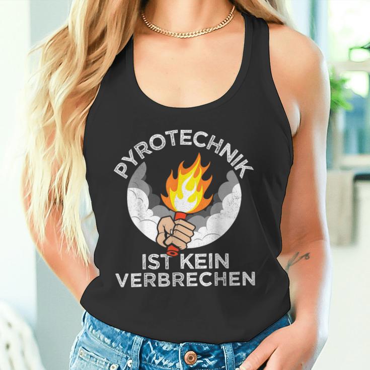 Football Fan Saying Pyrotechnik Ist Keinerbrech Tank Top