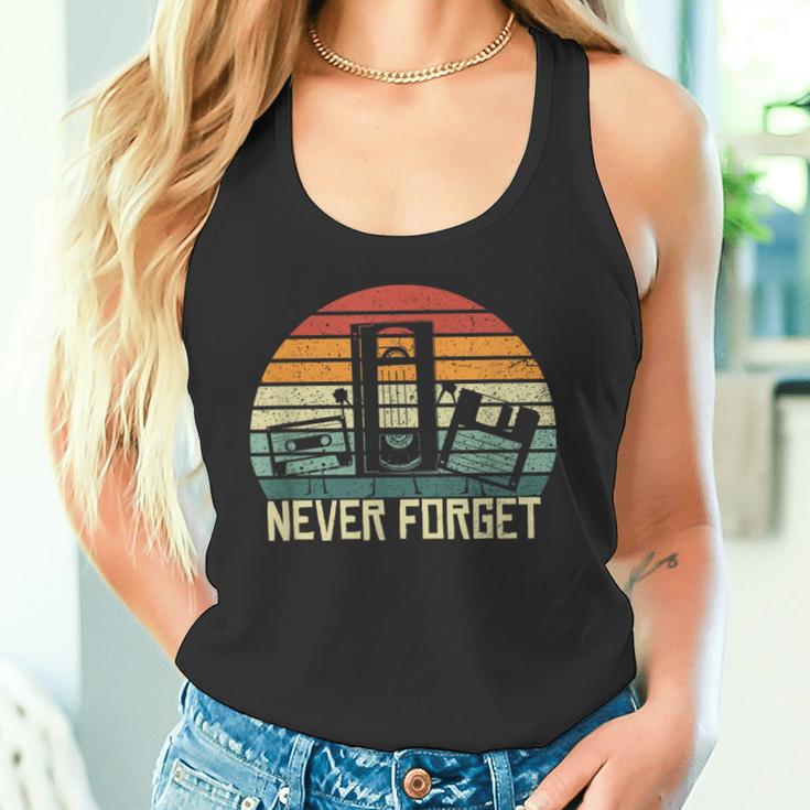 Never Forgetintage Cassette Tapehs Retro Tank Top