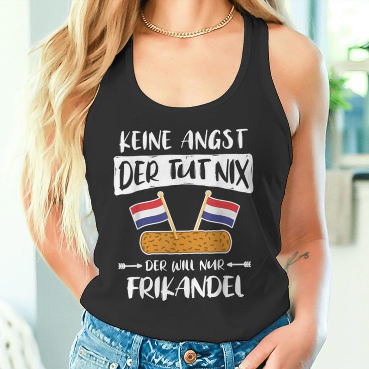 Frikandel Netherlands Flag Sayings Oranje Tank Top