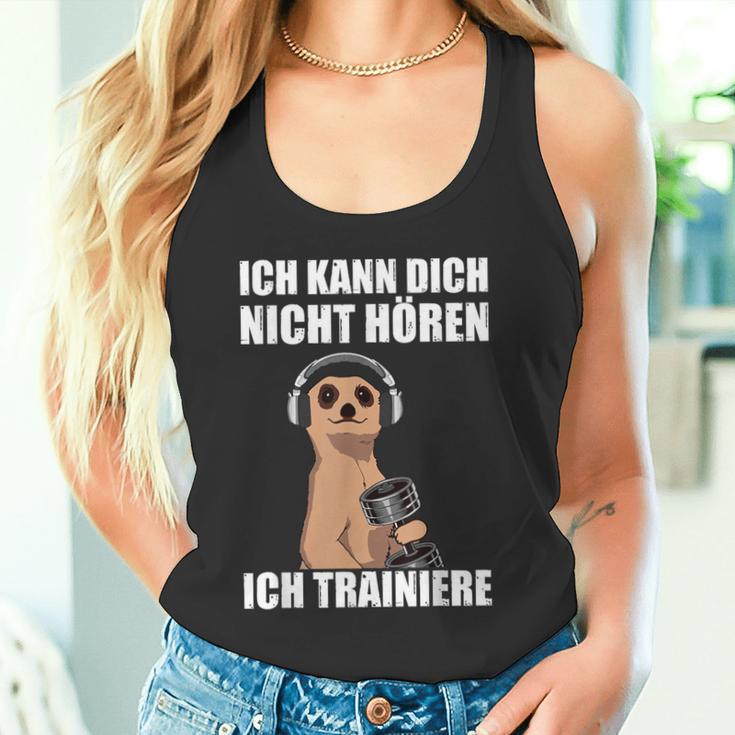 Bodybuilding Ich Kann Dich Nicht Hören Ich Tank Top