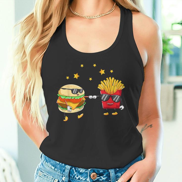 Burger And Pommes Friends Cheeseburger Hamburger Tank Top