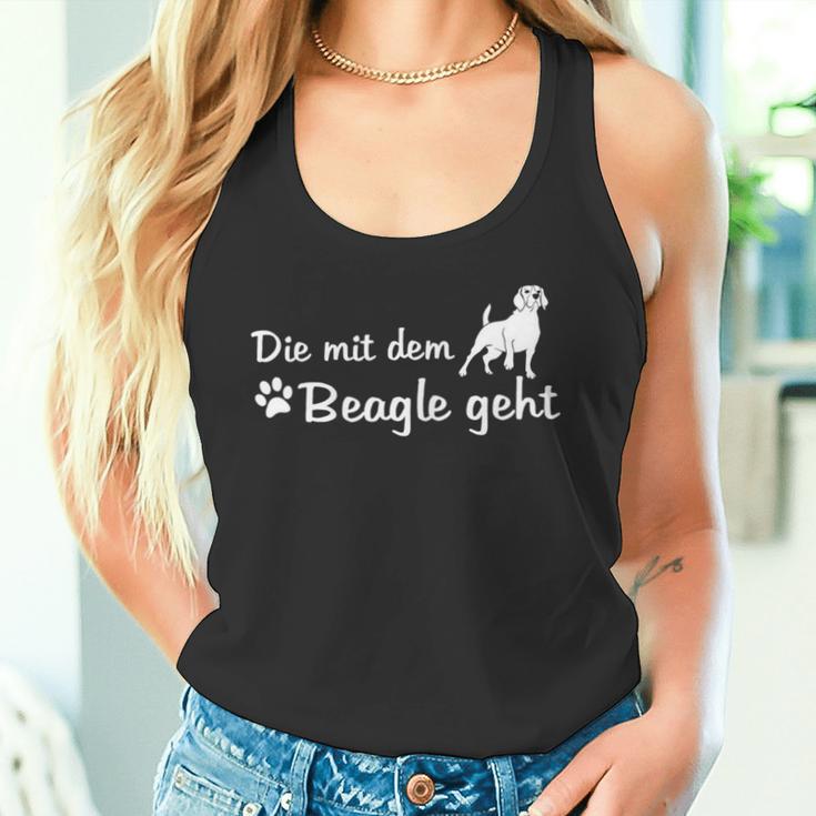 Cute Dog Heartbeat Die Mit Dem Beagle Geht Tank Top