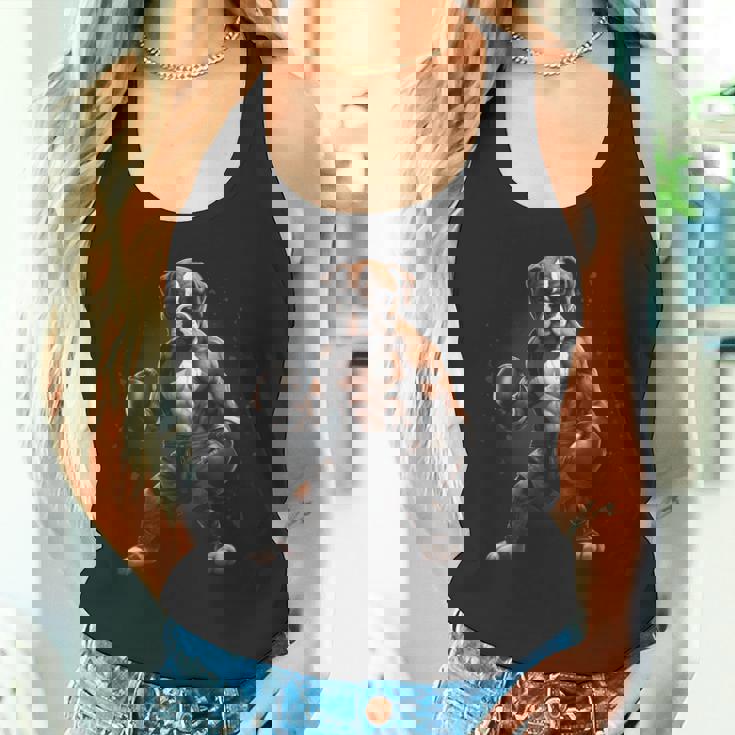 Dog Boxeador De Boxeo Con Gráficos Divertidos Camiseta sin mangas