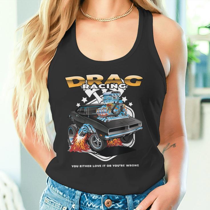 Drag Racing Motor Racing Mechanism Dragster Tank Top