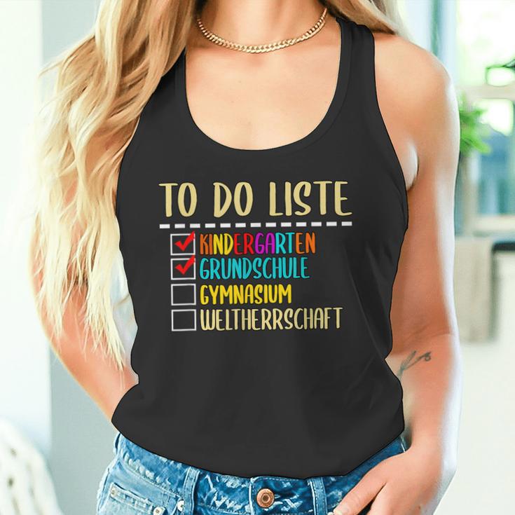 To Do List Kindergarten Primary School High School Tank Top