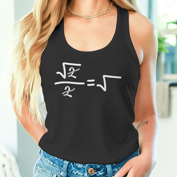 Maths Nerd Root 2 Geeks Tank Top