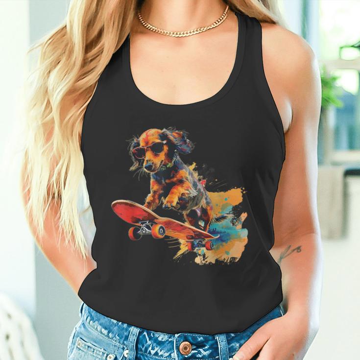 Skateboard Dog Tank Top