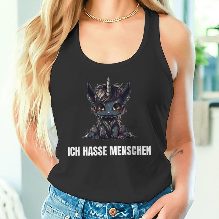 Unicorn Ich Hasse Menschen Tank Top