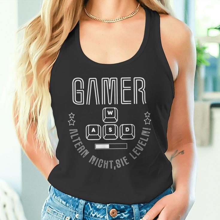 Gamer Age Nicht Sie Levelnideo Player Gamer Gamer Gamer Tank Top