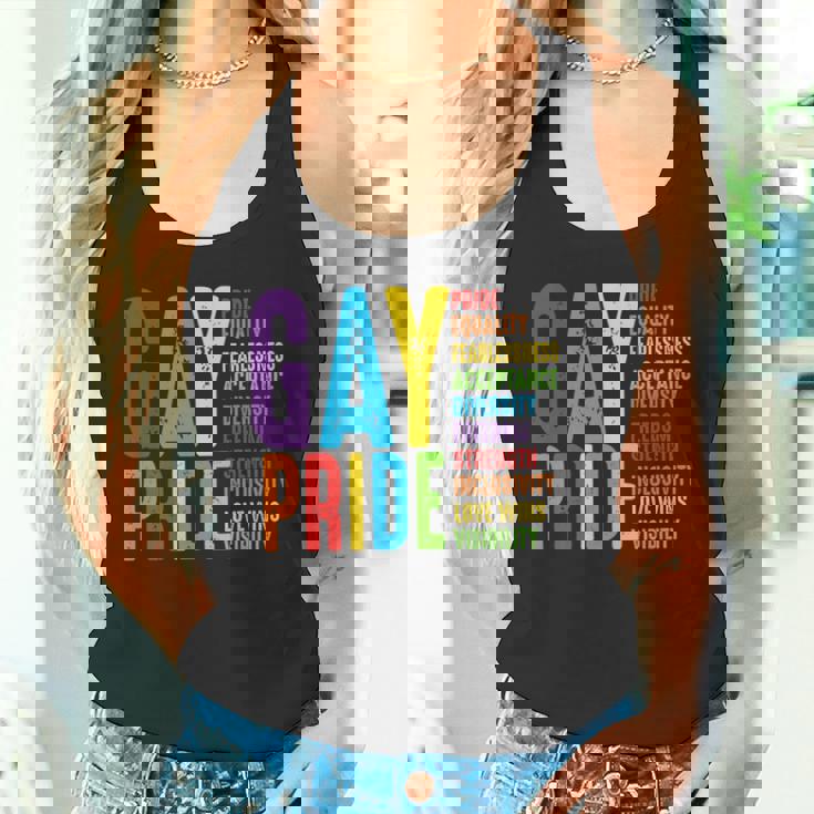 Gay Pride Equality Pride Fearless Freedom Human Rights LGBT Premium Tank Top