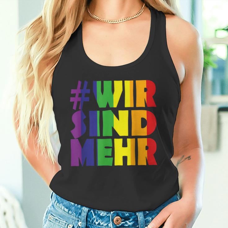 Gegen Rassismus Und Gegen Rechts Wir Sind Mehr Tank Top