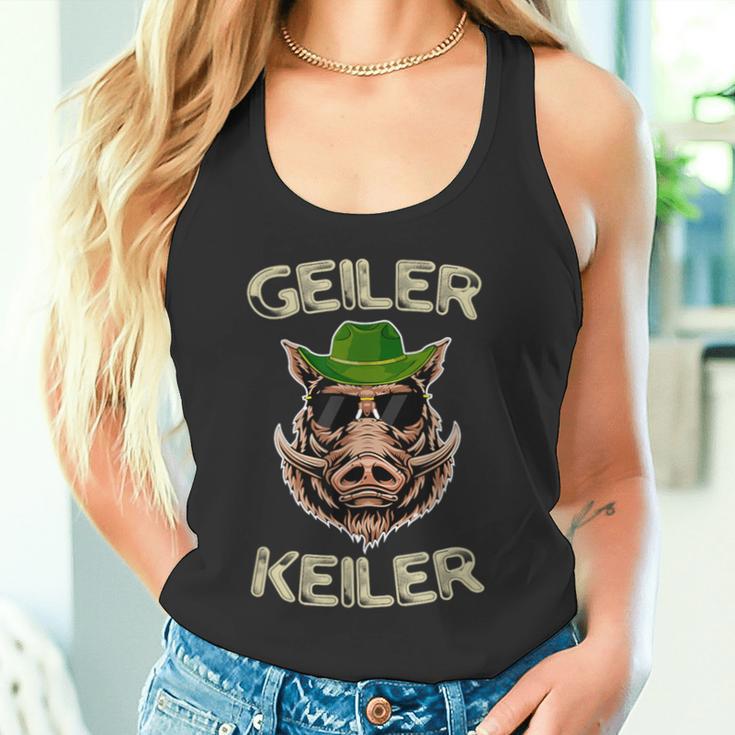 Geiler Keiler Wildsau Lumberjack Weidmannsheil Junghäger Tank Top