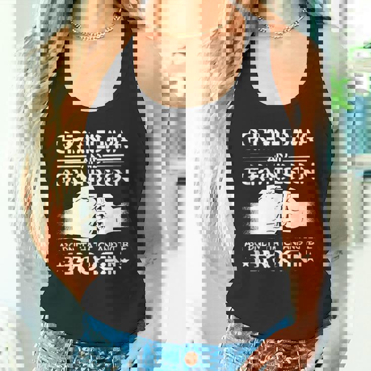 GRANDMA & GRANDSON BOND CAN'T BE BROKEN Fist Bump Meme Tank Top Tank ...