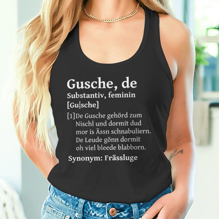 Gusche Mund Auf Saxon Saxony Slogan Tank Top