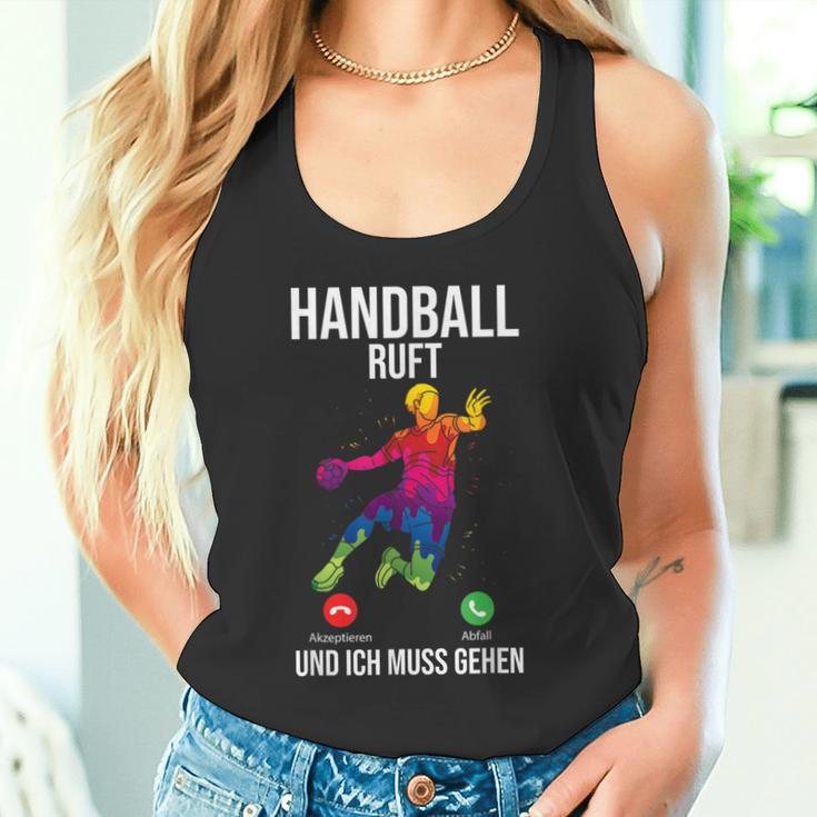 Handballer Sport Handball Ruft Und Ich Muss Gehen Tank Top