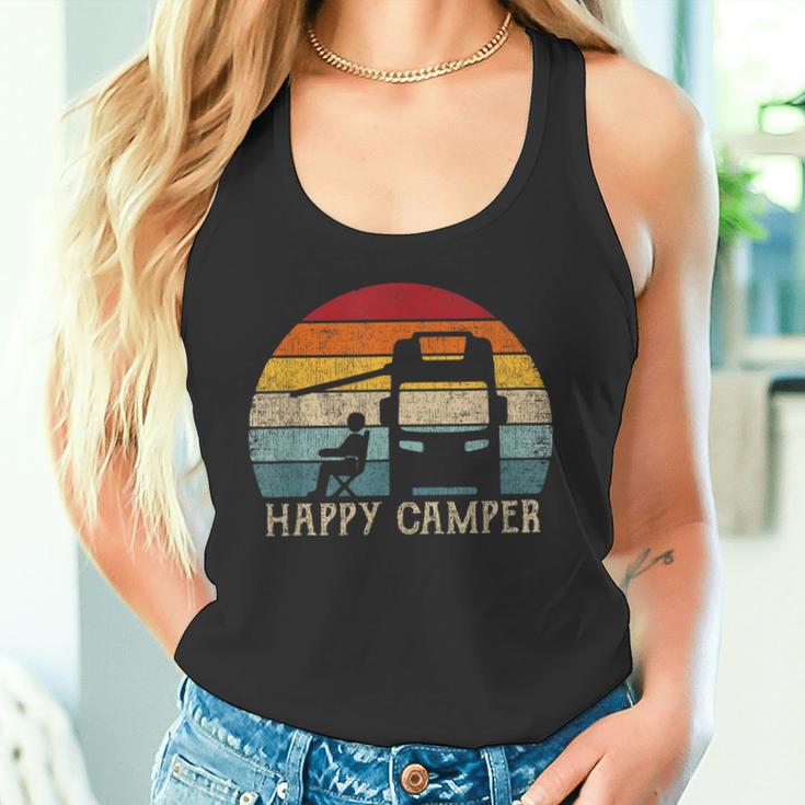 Happy Camper Rv 70S Retro Camperan Camping S Tank Top