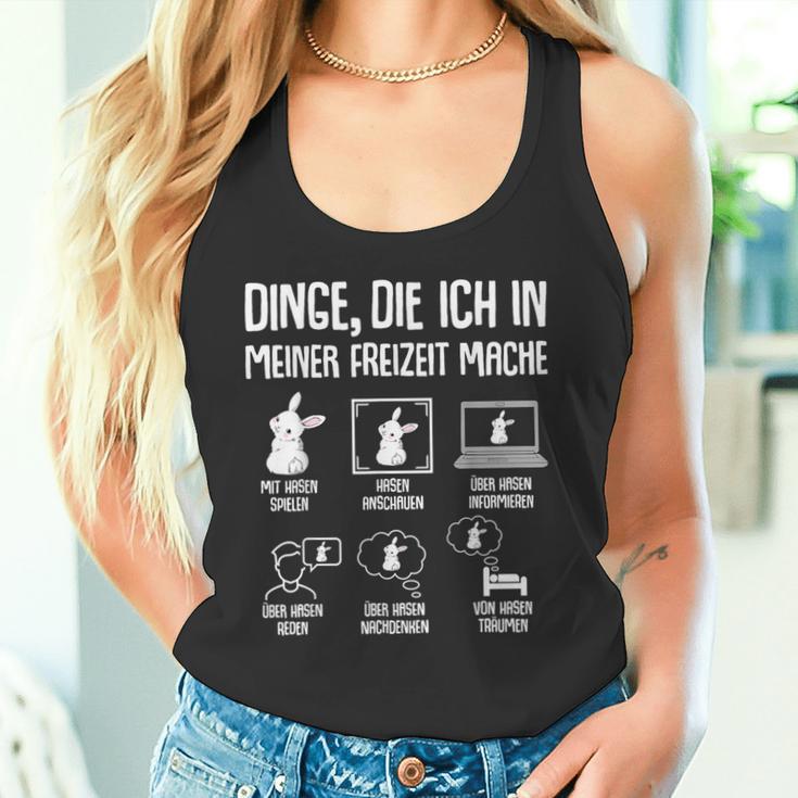 Hasen Kaninchen Hase Dinge Die Ich In Meiner Freizeit Mache Tank Top