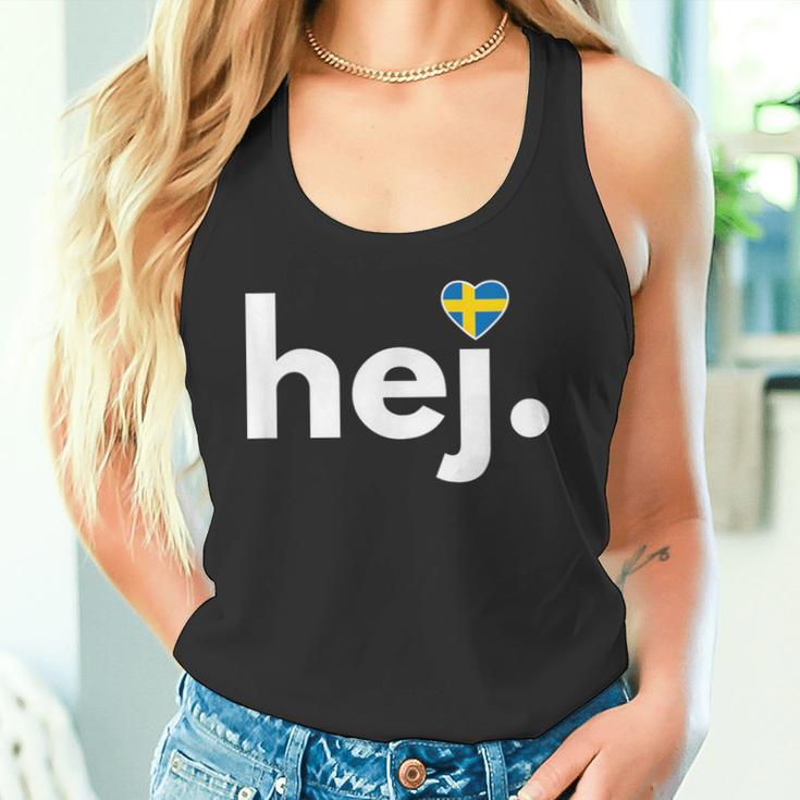 Hej Sweden Fan Travel Hobby Stockholm Tank Top