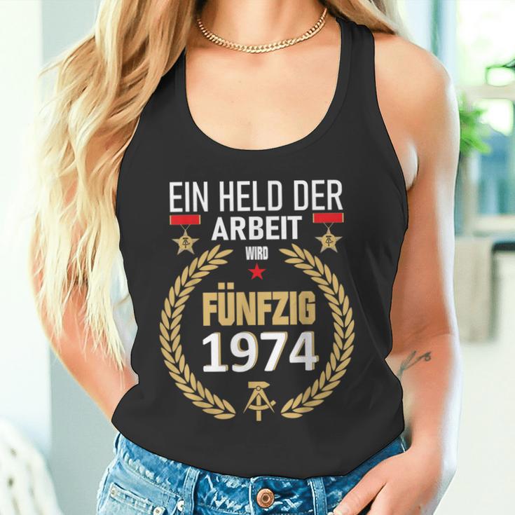 Held Der Arbeit Onostalgia 50Th Birthday 1974 Ddr Tank Top