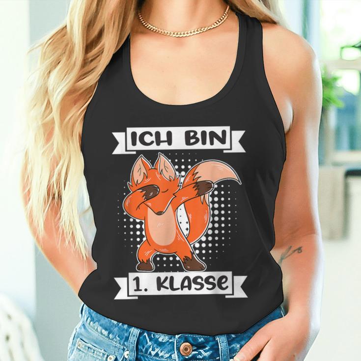 Ich Bin 1 Klasse Einschulung Junge Fuchs Schulanfang Schulan Tank Top