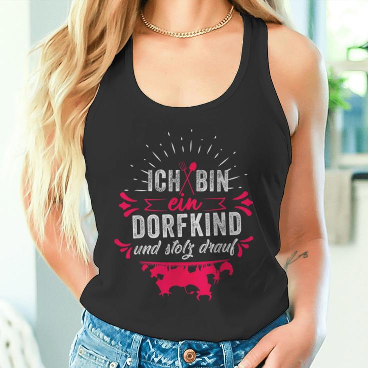 Ich Bin Ein Dorfkind Und Stolz Drauf Farmer Farm Tank Top