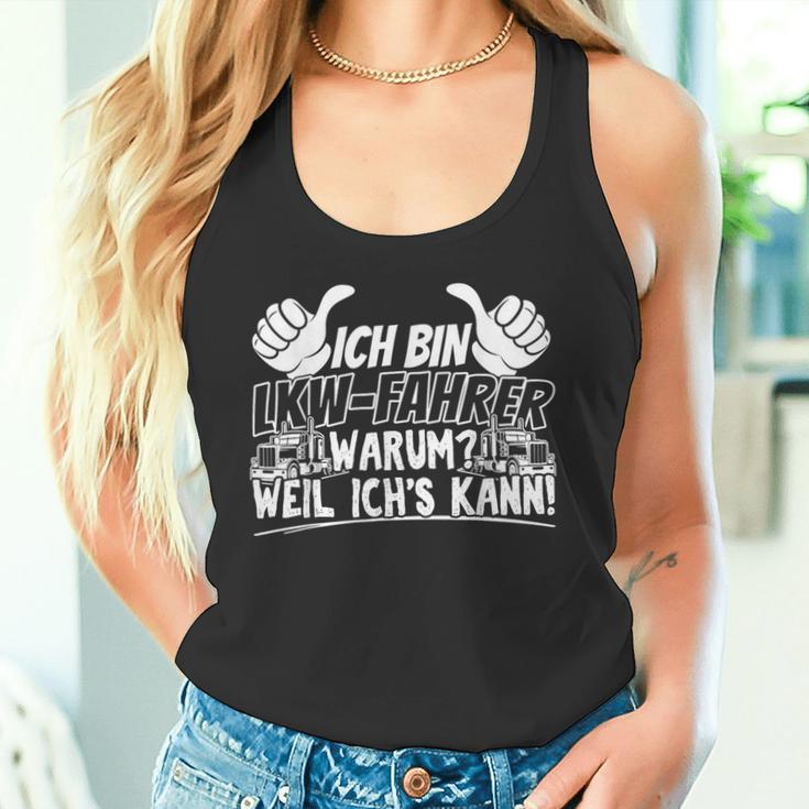 Ich Bin Ein Stolzer Lkw Driver Trucker Professional Driver Tank Top