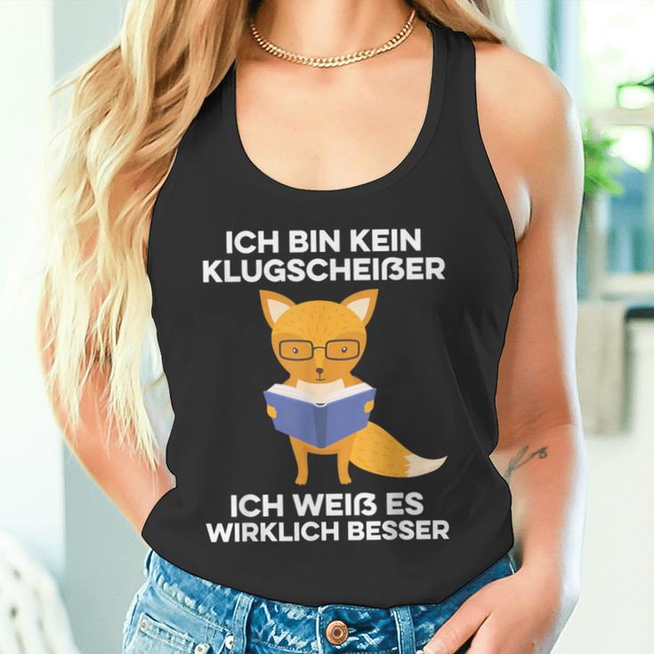 Ich Bin Kein Klugscheißer Ich Weiß Es Wirklich Besser Saying Tank Top