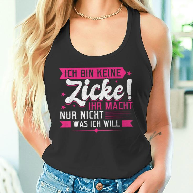 With Ich Bin Keine Zicke Tank Top