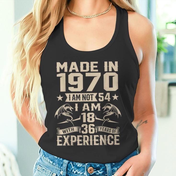 Ich Bin Nicht 54 Ich Bin 18 Jahre Alt Und Habe 36 Jahre Olt Geburtstag 1970 Tank Top