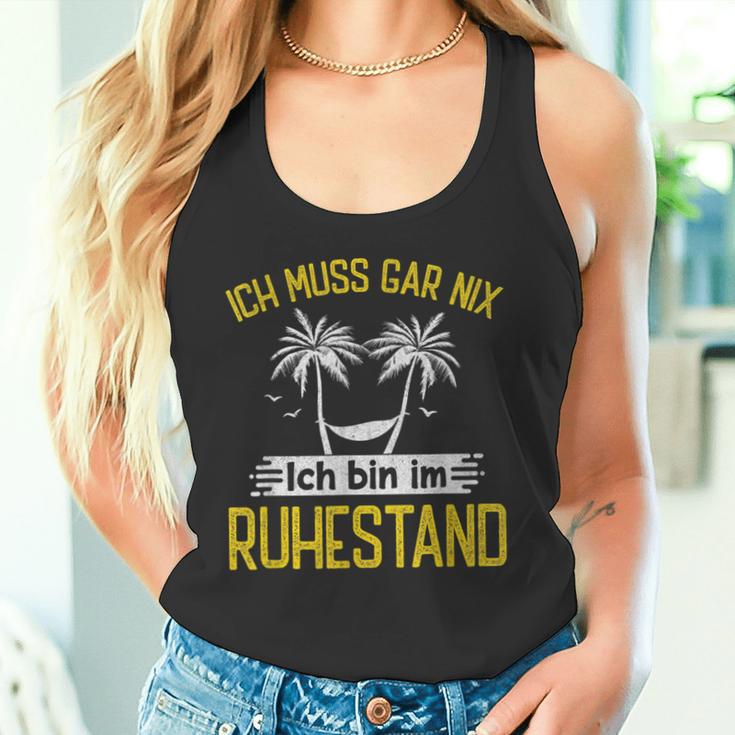 Ich Bin Im Ruhestand Pensioner Tank Top