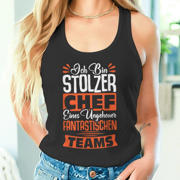 Ich Bin Stolzer Chef Einer Ungeheuer Fantastischen Teams S Tank Top