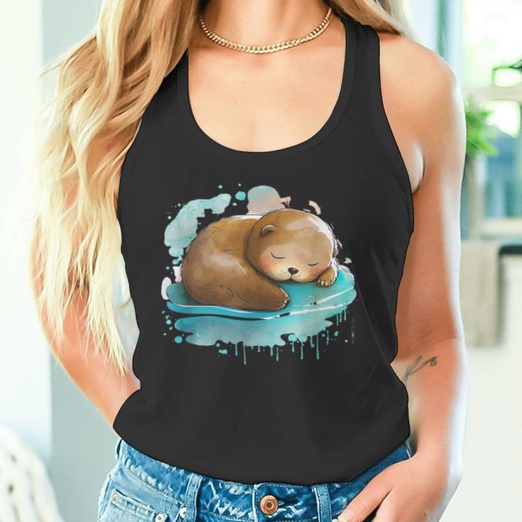 Ich Mag Halt Otter Seeotter Kinder Damen Herren Tank Top