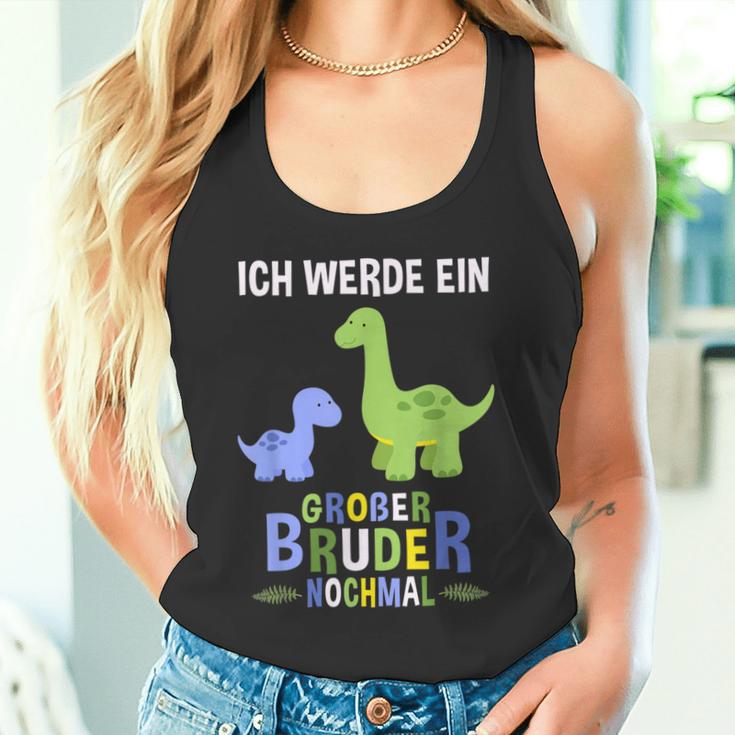 Ich Werde Ein Große Bruder Nochmal Dinosaur Tank Top