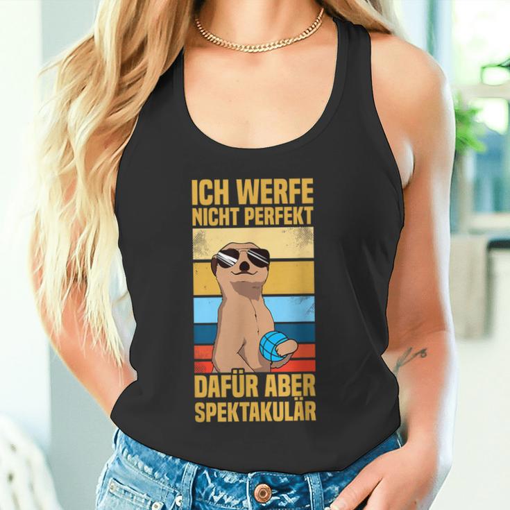 Ich Werfe Nicht Perfekt Boulespieler Petanque Boule Tank Top