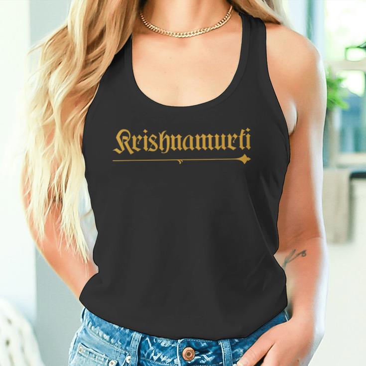 India Apellido Krishnamurti Familia Hindi Indio Apellido Camiseta sin mangas