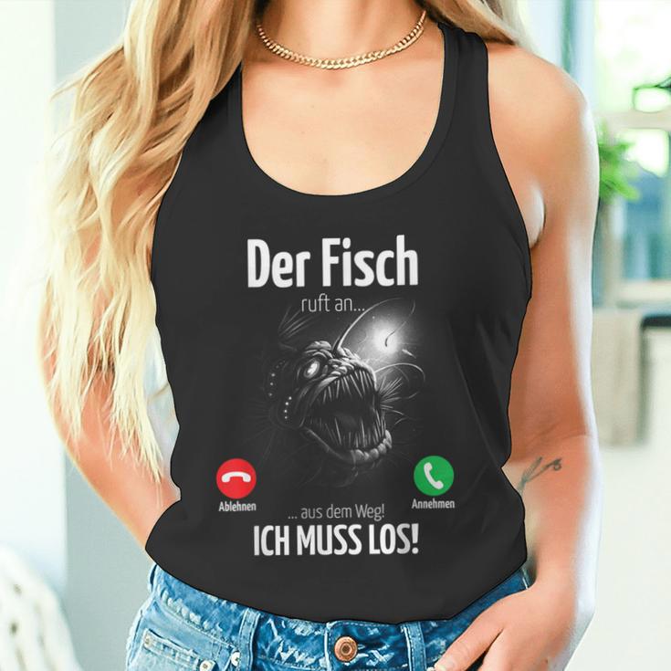 Ingenious Der Fisch Call An Ich Muss Fishing Outfit For Anglers Tank Top