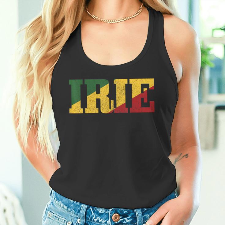 Irie Reggae Music Jamaica Retrointage Rasta Rastafari Tank Top