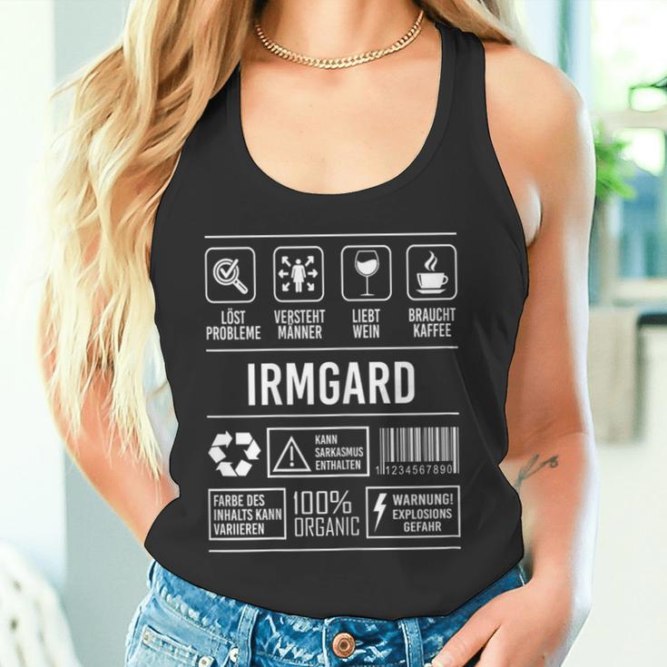 Irmgard Lustig Spruch Nameorname Geburtstag Tank Top