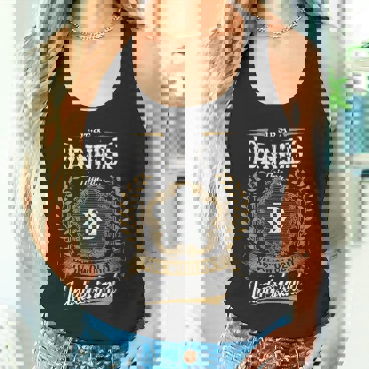 It's A Daniels Thing You Wouldn't Understand Personalized Last Name Daniels Family Crest Coat Of Arm Tank Top