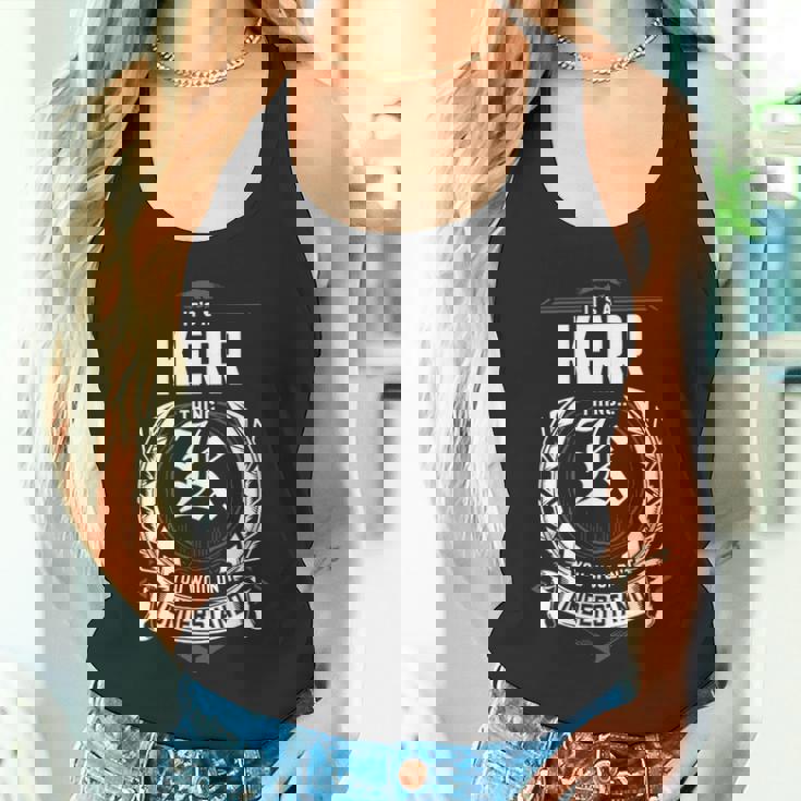 It's A Kerr Thing You Wouldn't Understand Personalized Last Name For Kerr Tank Top
