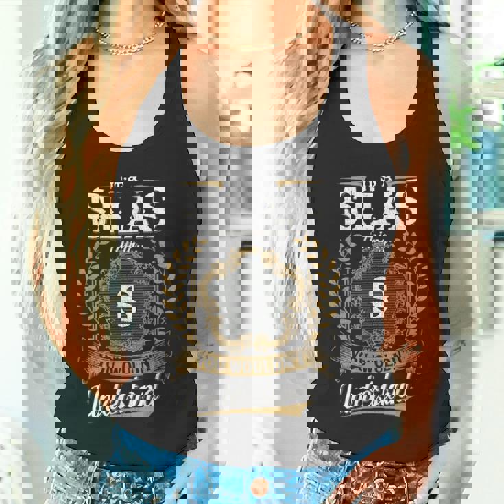 It's A Silas Thing You Wouldn't Understand Personalized Last Name Silas Family Crest Coat Of Arm Tank Top