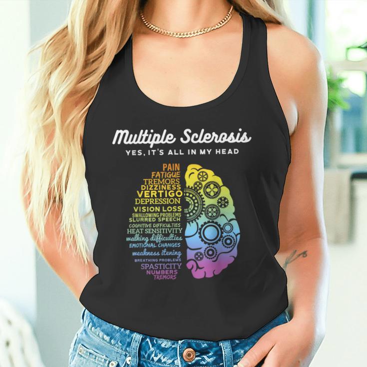 Ja Es Es Ist Alles In Mein Kopf Multiple Sclerosis Ms Tank Top