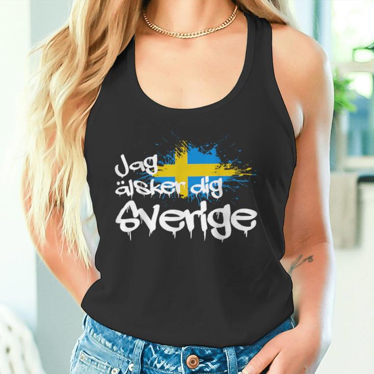 Jag Älsker Dig Sverige Sweden Holiday And Camping Tank Top