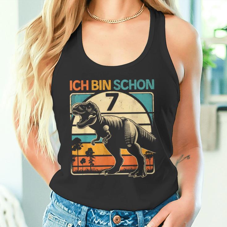 Kinder 7 Jahre Junge Geburtstag Dinosaur 7 Dino Boys' Tank Top