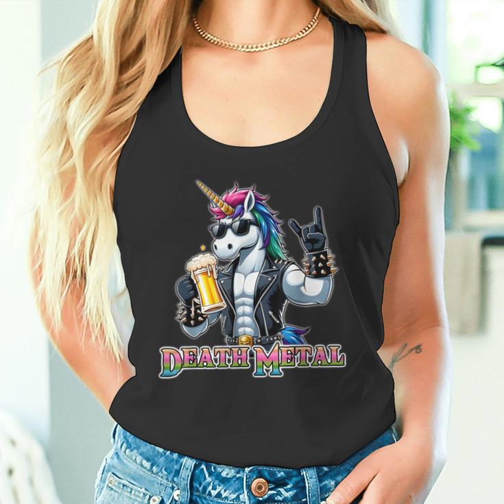 Débardeur Death Metal Unicorn - Licorne Du Metal Pour Homme Et Femme - T-shirt Manches Coupées - 5
