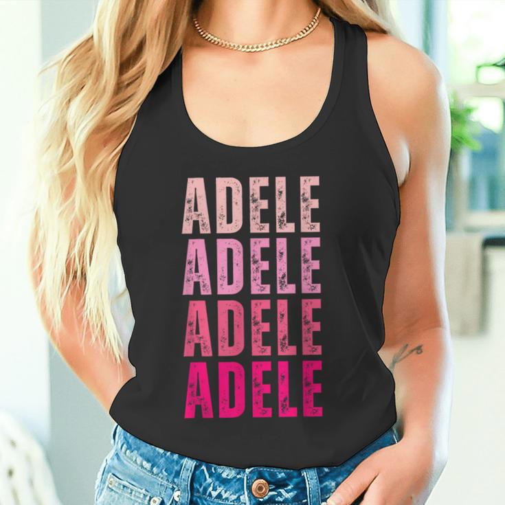 I Love Adele Pattern Personalised Name Adele Tank Top